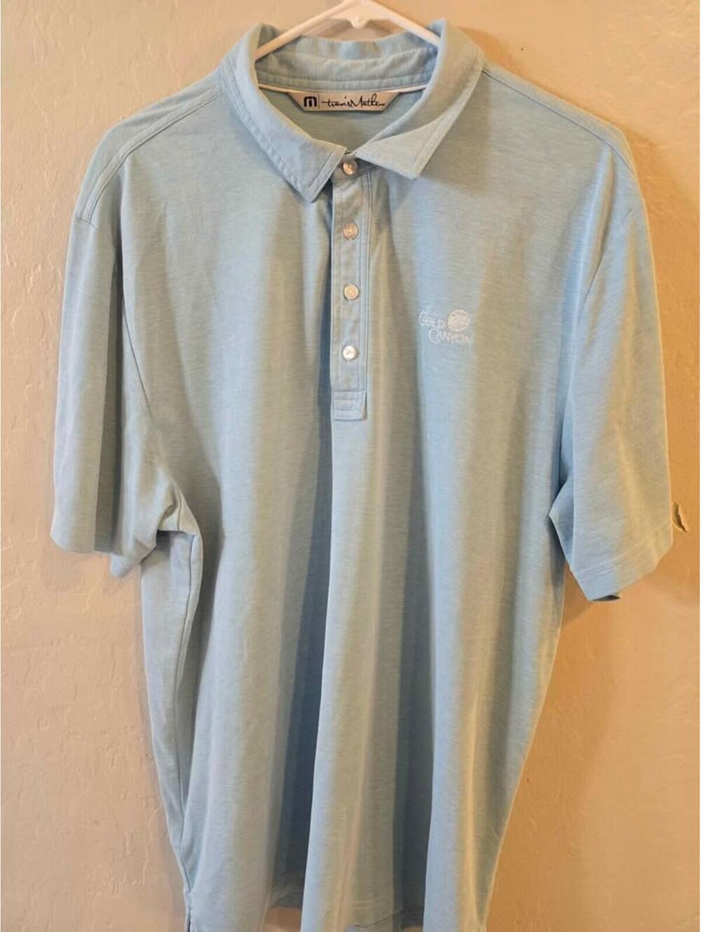 Travis Mathew Golf Polo Gold Canyon Men's Size XL